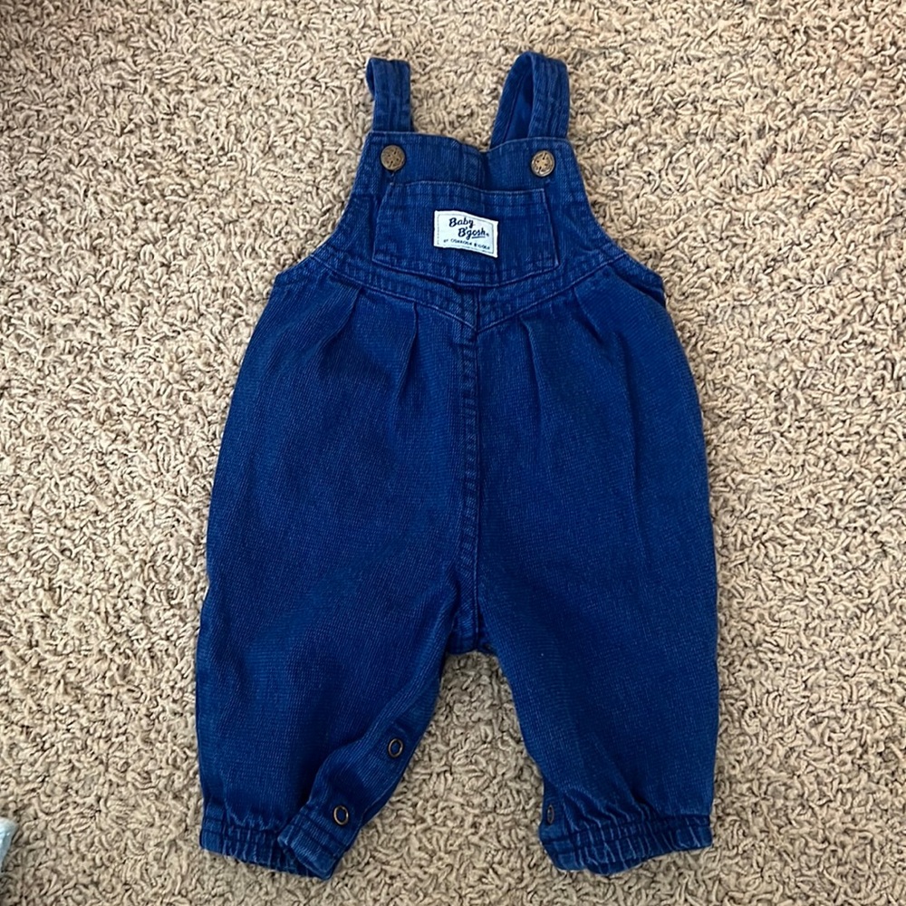 Vintage 80s baby bgosh blue overalls